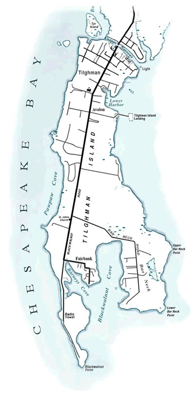 tilghman-island-historical-map